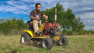 Fuimos a CORTAR PASTO con el TRACTORCITO 🚜 y casi corta BIELA 😅 [upl. by Tobiah]