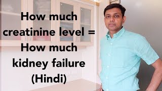 How much creatinine level  How much kidney failure  Hindi [upl. by Tyoh749]