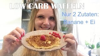 LOW CARB WAFFELN REZEPT  2 Zutaten  5 Minuten  janaliebt [upl. by Alac895]