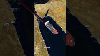 Israel to Yemen cargo ship route cargoship 10millionveiws foryourpage viralshort [upl. by Laughlin361]