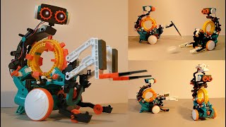 5 in 1 Mechanical Coding Robot  How to Build Step by Step [upl. by Alacim475]