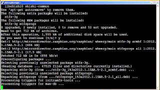 Raspberry Pi Enabling full read write support for NTFS [upl. by Airtemed770]