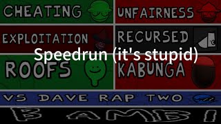 JOKE Speedrun by all secret songs in Dave and Bambi 30 [upl. by Adda]