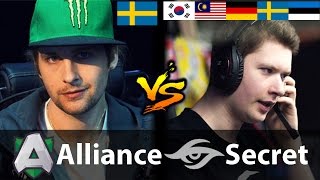 Alliance vs Secret  3Core vs HUSKAR4 SUPPORTS  Dota 2 702 [upl. by Junno]