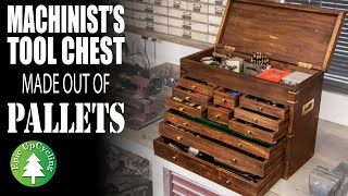 Machinists Tool Chest Made From Scrap Pallets [upl. by Wyly216]