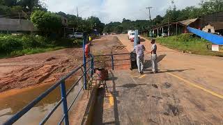 De Altamira a Novo Repartimento pela Transamazônica atravessando o Rio Xingu de balsa [upl. by Ailet]