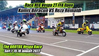 Race REG Vespa 2T FFA Open The BROTOS Vespa Race Seri 1 2022 [upl. by Elorak]