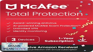 McAfee Total Protection 2024 3 Device Cybersecurity Software Includes Antivirus Review [upl. by Leiria]