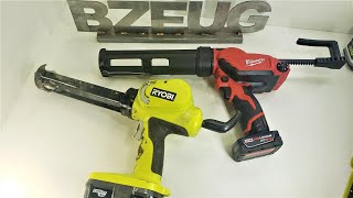 Cordless Caulking Gun Comparison why autoretract can be annoying [upl. by Airtemad195]