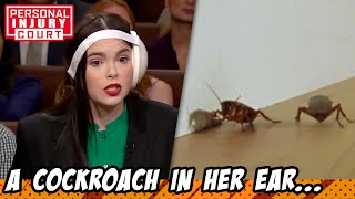 Teacher Sues After Finding A COCKROACH In Her Ear 🪳  Personal Injury Court [upl. by Leinahtam]