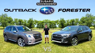 BEST SUBARU SUV  2024 Subaru Outback vs Subaru Forester Comparison [upl. by Sada]