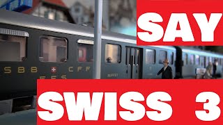 🇨🇭 set Märklin 43369  TRIX 23124 Lightweight Steel With Buffet amp Baggage Wag Swiss Federal Railways [upl. by Kearney148]