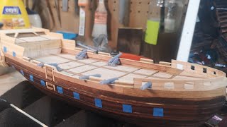 El Jackdaw de Assassins Creed IV Construyendo barcos de madera en miniatura Ep 13 [upl. by Adnamal348]