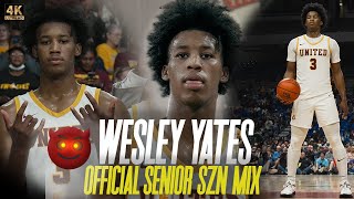 WESLEY YATES IS THE MOST UNDERRATED PLAYER YOUVE NEVER HEARD OF  OFFICIAL SENIOR SZN MIXTAPE [upl. by Imre]