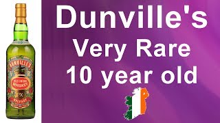 42  Dunvilles Very Old 10 Year Old Irish Whiskey Review from WhiskyJason [upl. by Nessaj77]