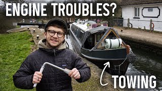 Narrowboat Engine Problems OUR FIRST TIME TOWING [upl. by Farrington]