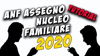 Tutorial Assegno Nucleo Familiare 2020 [upl. by Winograd4]