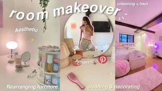 EXTREME ROOM MAKEOVER  TOUR 2023 aesteticpinterest inspired [upl. by Aliak237]