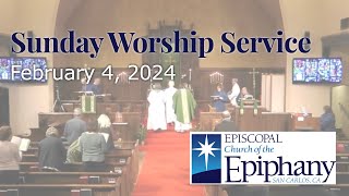 Feb 4 Episcopal Worship  Epiphany San Carlos [upl. by Nevar]