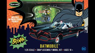 Polar Lights 1966 Batmobile Kit Review [upl. by Olegna]