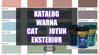 KATALOG WARNA CAT JOTUN EKSTERIOR amp PILIHAN PRODUK [upl. by Adnwahsor]