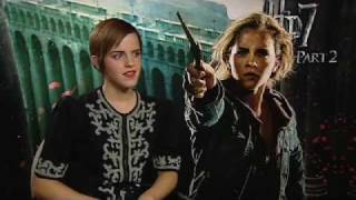 Interview Emma Watson Talks Harry Potter and the Deathly Hallows Part 2 [upl. by Renard]