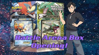 Battle Arena Keldeo Vs Rayquaza Unboxing amp Gameplay [upl. by Nnoryt177]