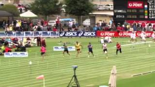 Andrew Robinson wins 40000 Australia Post Stawell Gift 120 [upl. by Rae]