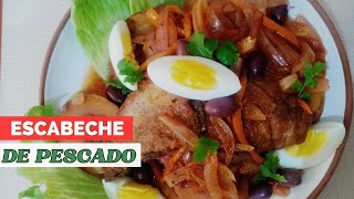 ESCABECHE DE PESCADO BONITO Económico y fácil de preparar RECETA PERUANA [upl. by Kavanagh]