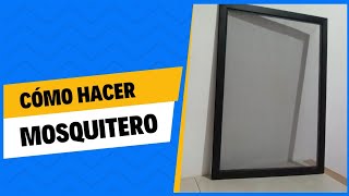 Cómo hacer mosquitero para ventanas en aluminio [upl. by Sorrows]