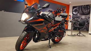 KTM RC 125 REVIEW  Full black Edition  On Road price 😃 [upl. by Nahguav]