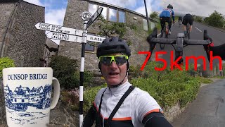 Cycling to a cafe in Dunsop Bridge Lancashire  Im a cyclist and I live in the Pennines [upl. by Znarf]