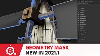 Substance Painter 20211 New Feature Geometry Mask  Adobe Substance 3D [upl. by Ydnim558]