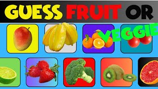 This or that Quiz  Can you Guess Fruit VS Vegetable Quiz [upl. by Sheets339]