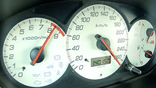 Honda Civic Type R Turbo Acceleration 0260 amp Sound [upl. by Cia]