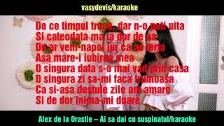 Alex de la Orastie – Ai sa dai cu suspinatul Negativ karaokeversuri [upl. by Htennaj]