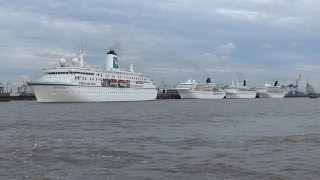 PHOENIX Flottentreffen in Bremerhaven 4fach Auslaufen am 31072016 [upl. by Antone732]