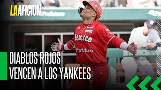 Robinson Canó brilló en su debut con los Diablos Rojos del México ante los New York Yankees [upl. by Ahsied]