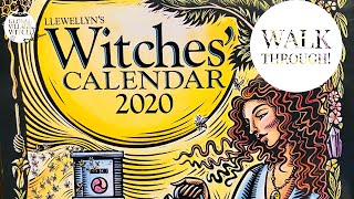 Llewellyns Witches Calendar 2020 Walkthrough witches calendar witch magic 2020 [upl. by Hauser871]