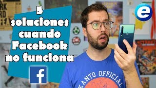 5 soluciones cuando Facebook no funciona [upl. by Kries]