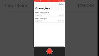 Usar gravador de áudio no iPhone [upl. by Hras]