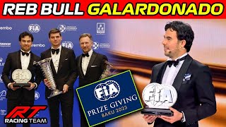 🚨 MOMENTO de la PREMIACIÓN de MAX CHECO y RED BULL en la GALA de la F1 2023 🏆 [upl. by Kinna]