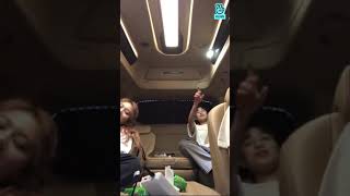 TWICEs JhyoSana amp Mina Singing quotNAKKAquot AKMU with IU [upl. by Anialed]