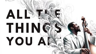 All The Things You Are  260 BPM  Jazz Backing Track [upl. by Enneiluj]