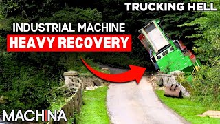 50Ton Construction Machine Heavy Recovery  Trucking Hell  S6E10  MachinaOfficial [upl. by Zoellick]