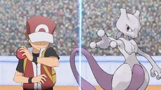 Pokémon Battle USUM Red Vs Mewtwo Mewtwo Returns [upl. by Orsola]