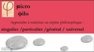 microphilo  singulier  particulier  général  universel [upl. by Jarlen759]