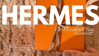 My First Hermes Leather Bag  Hermes Mini Evelyne TPM in Noir  Is It Worth It What Can It Fit [upl. by Leakcim]