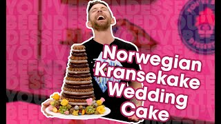 Norwegian Kransekake Wedding Cake  Youve Been Desserted [upl. by Rexana761]