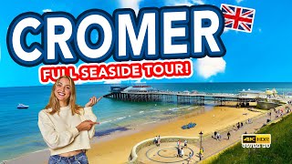 CROMER  Full tour of seaside holiday town Cromer Norfolk [upl. by Laleb291]